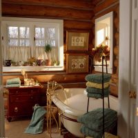 5. Ванная комната в деревянном доме