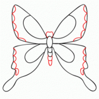 как нарисовать бабочку 13