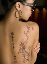татуировки на спине женские 1
