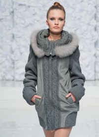 Зимние женские пальто с мехом  3