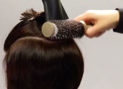 как красиво уложить волосы феном 8