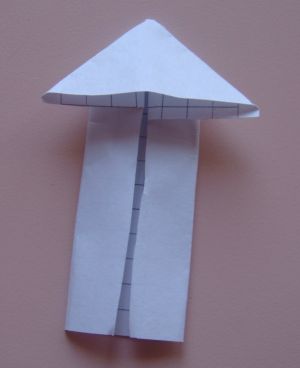 как сделать ракету из бумаги  7