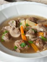Грибной суп с фрикадельками – рецепт